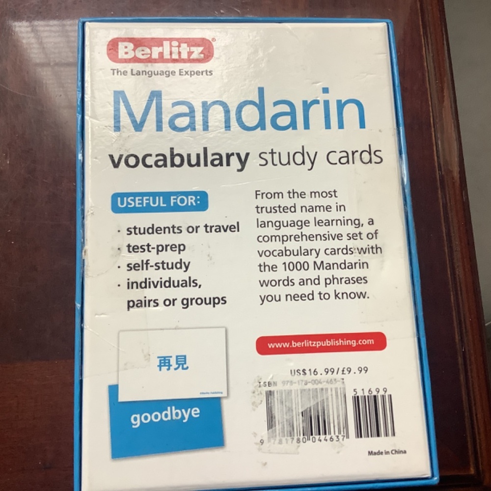 Berlitz Language Learning Cards - Picture 2 of 3
